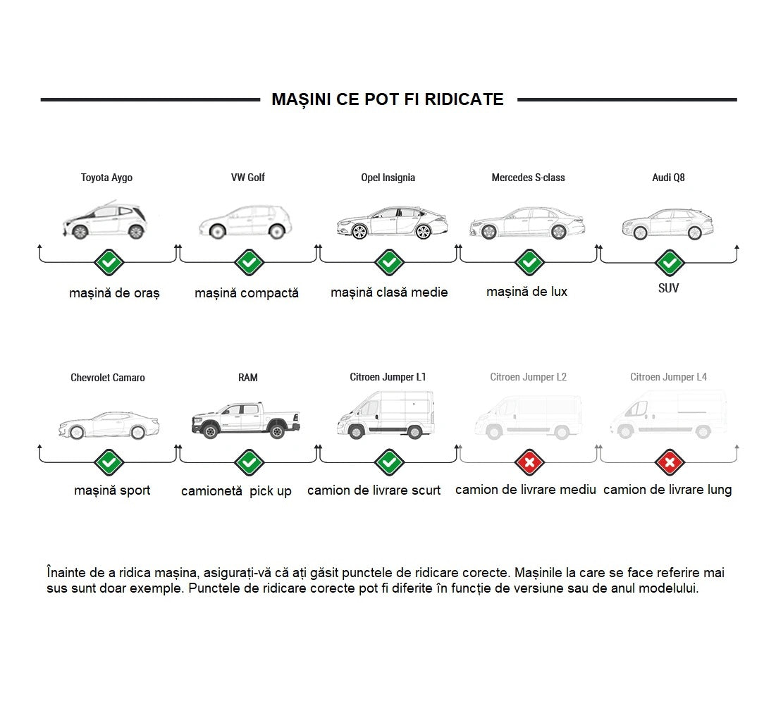 ELEVATOR AUTO 2 COLOANE 4T CU DEBLOCARE AUTOMATA ELECTROHIDRAULICA 230V REDATS + ULEI GRATIS