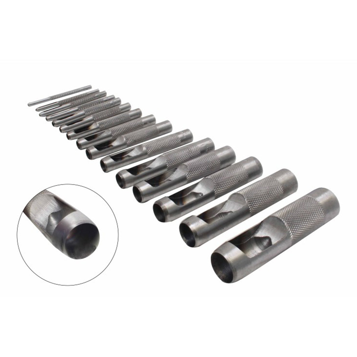 Set preducele perforatoare piele 15 piese Satra