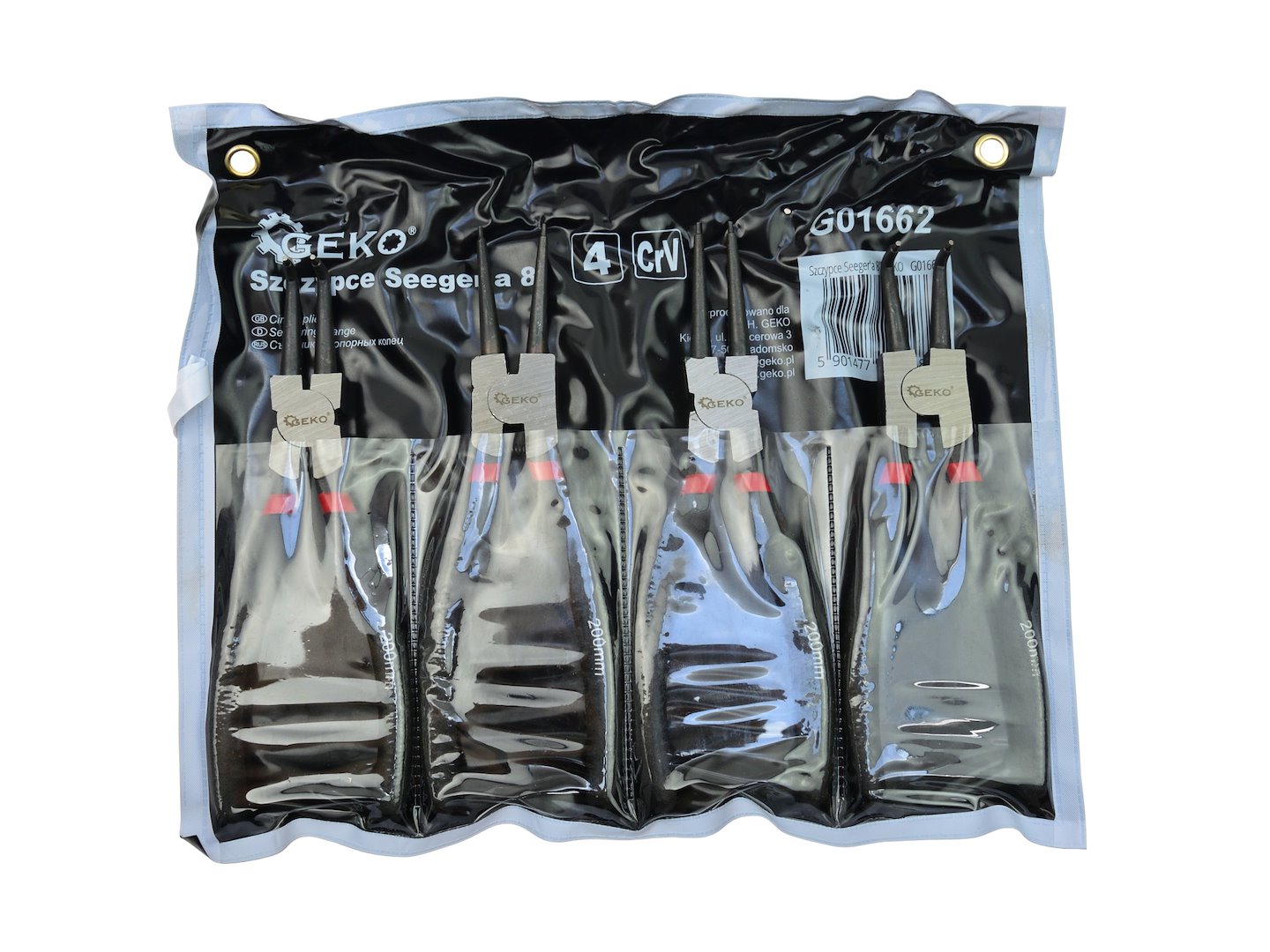 SET CLESTI SIGURANTE SEEGER 8" 4 PIESE, GEKO