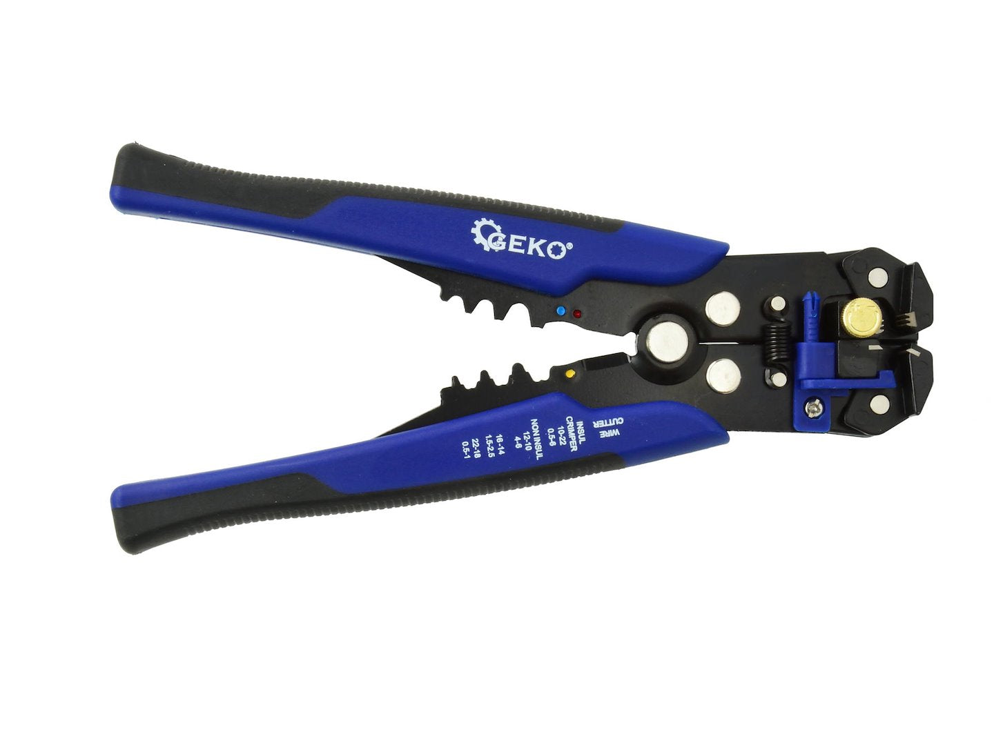 CLESTE MULTIFUNCTIONAL DECABLATOR SI SERTIZAT CABLURI AUTOMAT 0.2-6MM² GEKO