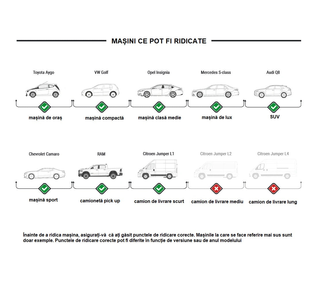 ELEVATOR AUTO 2 COLOANE 4,2T CU DEBLOCARE MANUALA ELECTROHIDRAULICA 230V REDATS + ULEI GRATIS