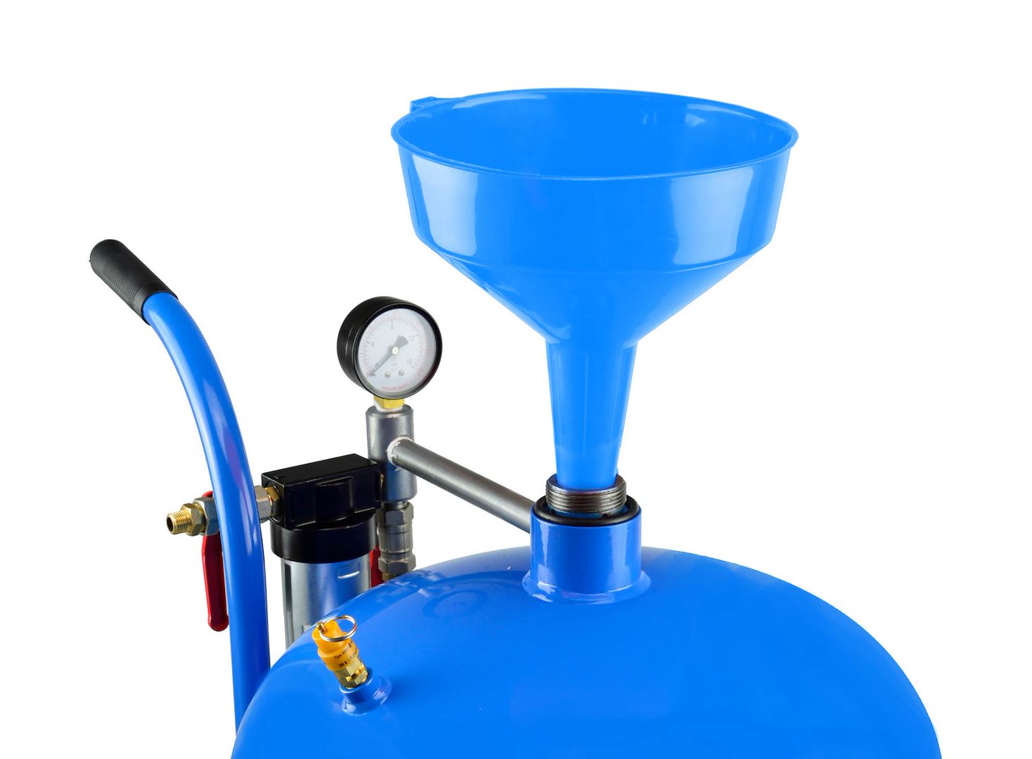 DISPOZITIV DE SABLAT EXTERIOR 76 L + NISIP CUARTOS PENTRU SABLAT, GRANULATIE 0.3-0.7, SAC 25KG