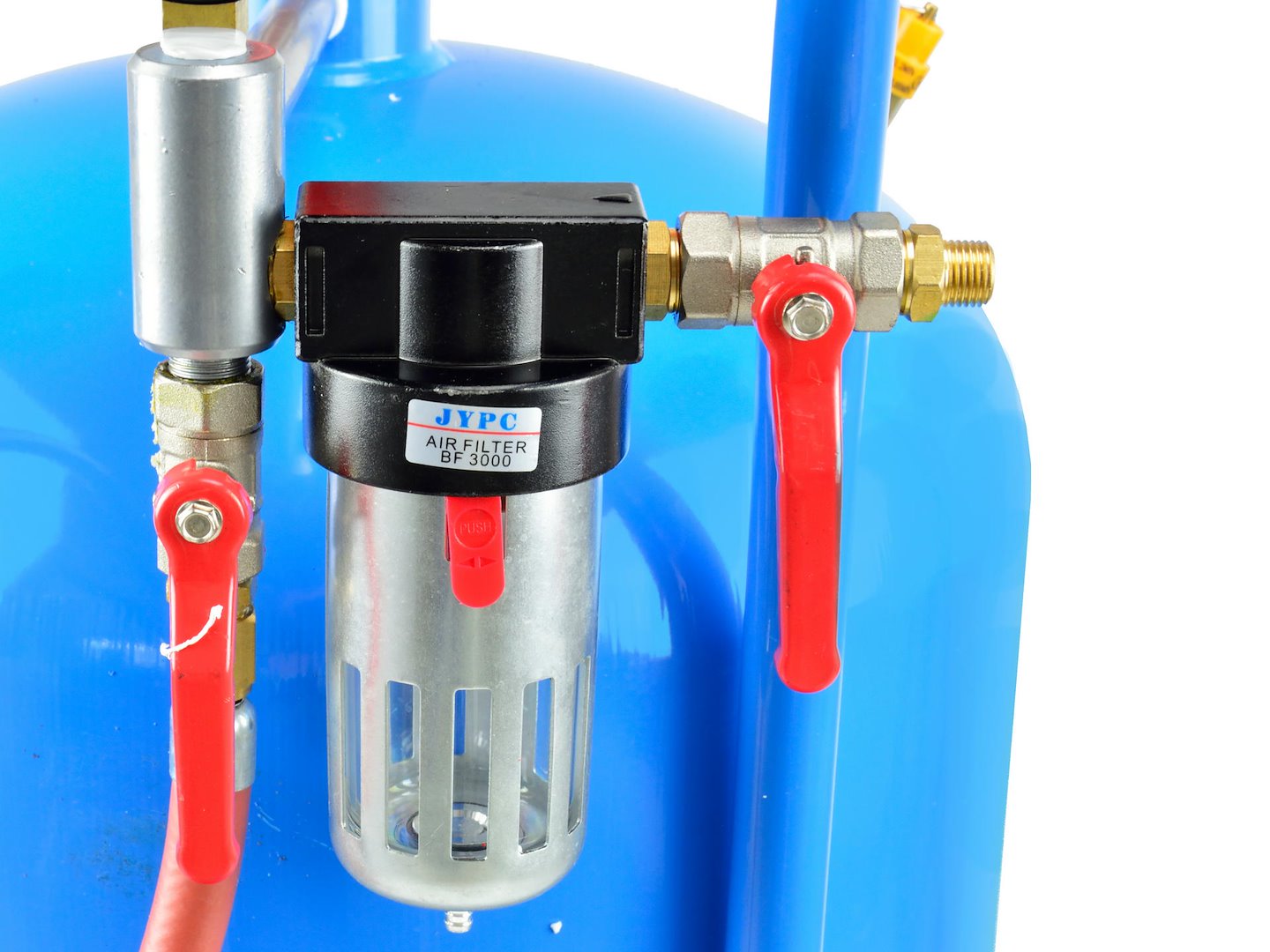 DISPOZITIV DE SABLAT EXTERIOR 76 L + NISIP CUARTOS PENTRU SABLAT, GRANULATIE 0.3-0.7, SAC 25KG