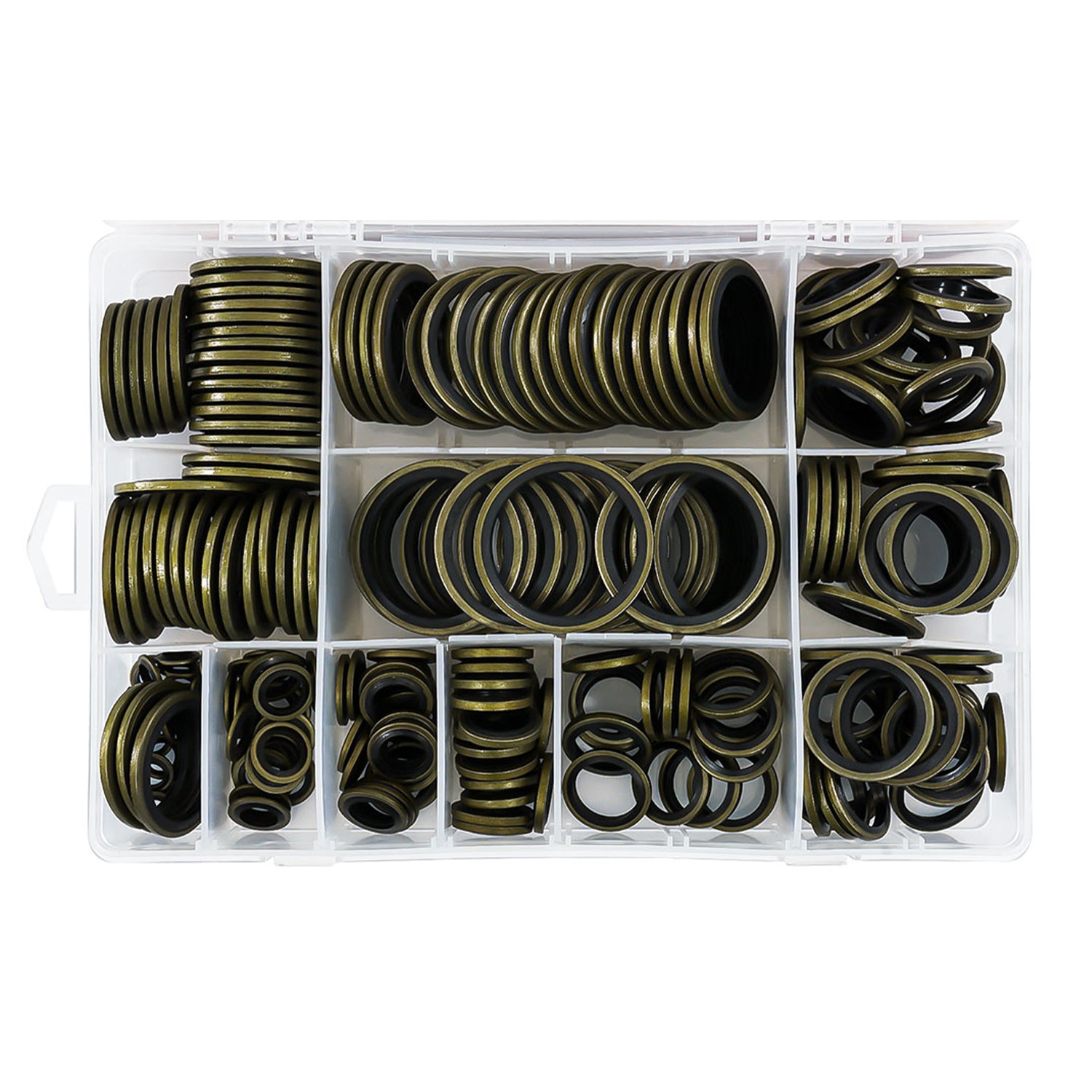 SET 240 DE SAIBE O-RING ETANSARE METAL-CAUCIUC M6-M30 - GARNITURI PENTRU SURUB BUSON GOLIRE ULEI - VERKE