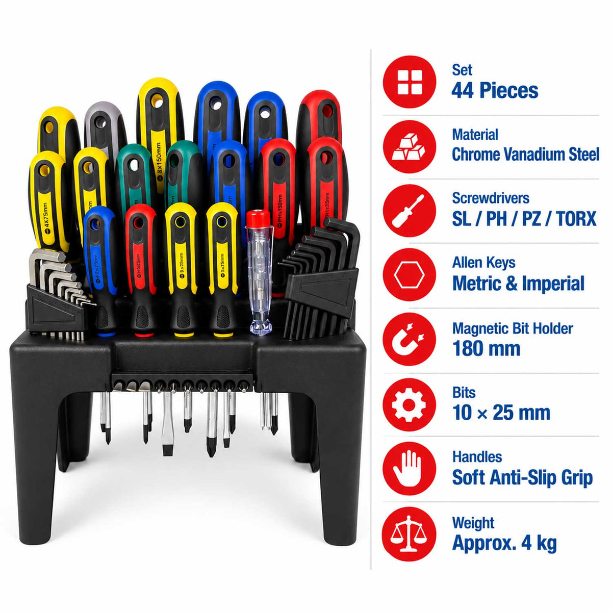 Set de 44 surubelnite TORX imbus stea lata GEBO TOOLS