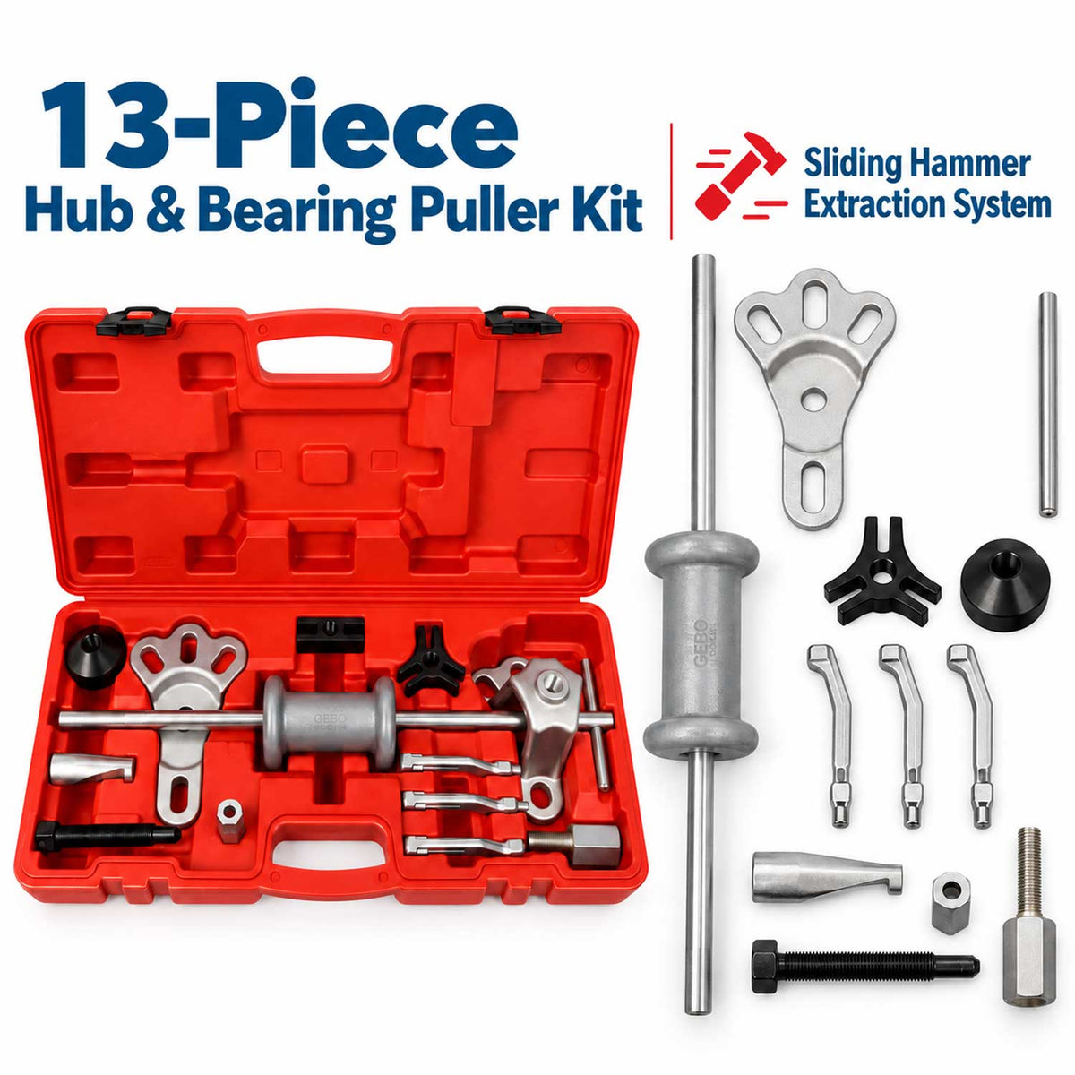 Extractor butuc si rulment cu ciocan culisant GEBO TOOLS