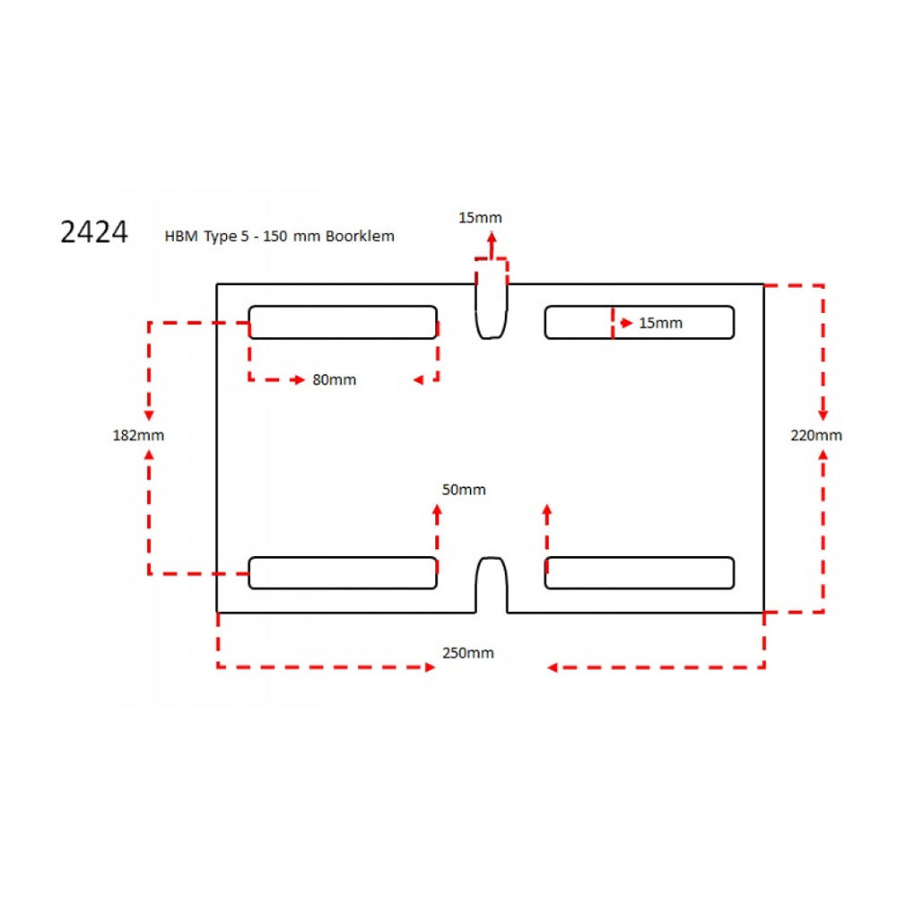 MENGHINA DE FORAJ 150MM TIP 5 PENTRU MASINA DE GAURIT HBM