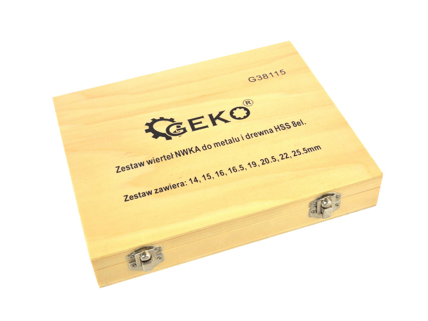 SET 8 BURGHIE HSS-CO (5% COBALT) 14–25,5 MM,1/2", UNGHI 130° – PENTRU METALE DURE SI LEMN
