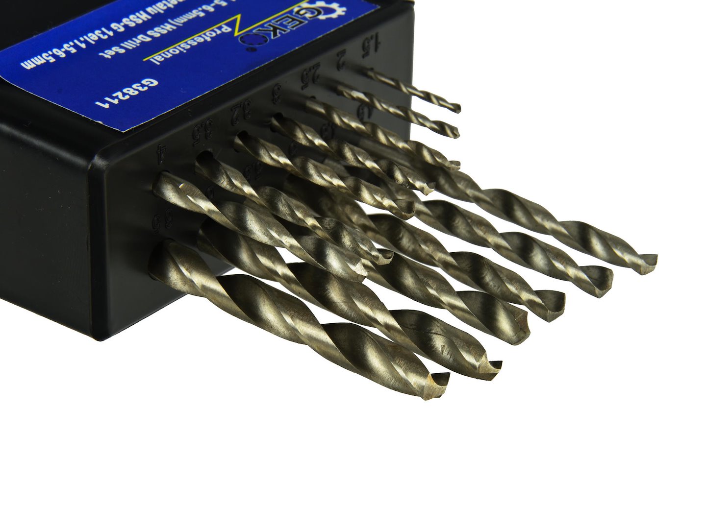 SET 13 BURGHIE HSS PENTRU METAL, 1.5-6.5 MM – PRINDERE CILINDRICA, VARF 135°