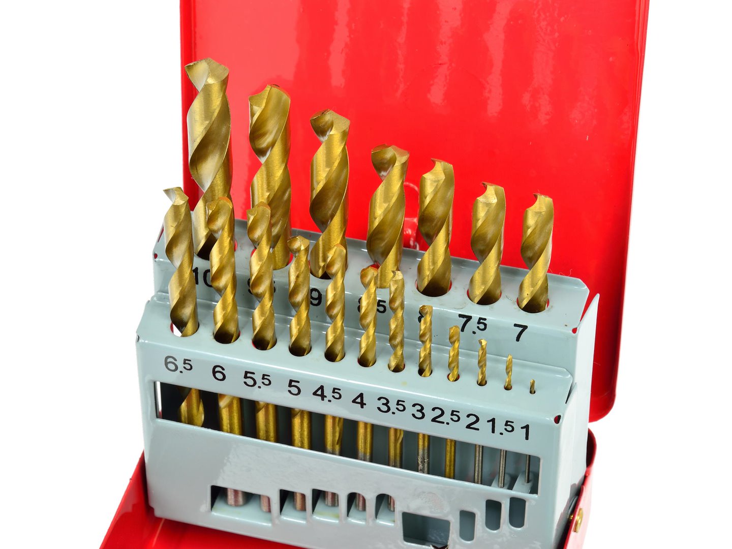 SET 19 BURGHIE TITAN PENTRU METAL HSS 1-10MM GEKO