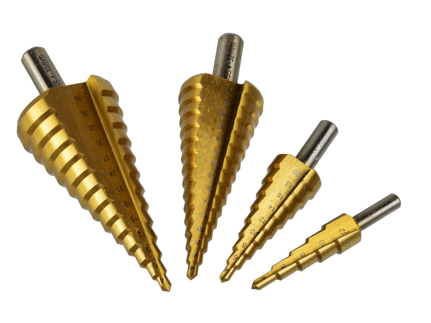 SET BURGHIE IN TREPTE HSS 4 PIESE GEKO