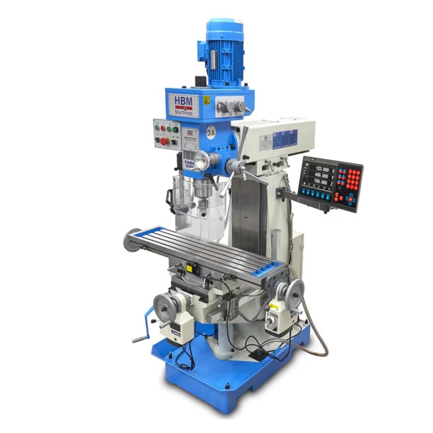 MASINA PROFESIONALA DE FREZAT SI GAURIT CU MASA MARE SI ECRAN DIGITAL BF 60 400V