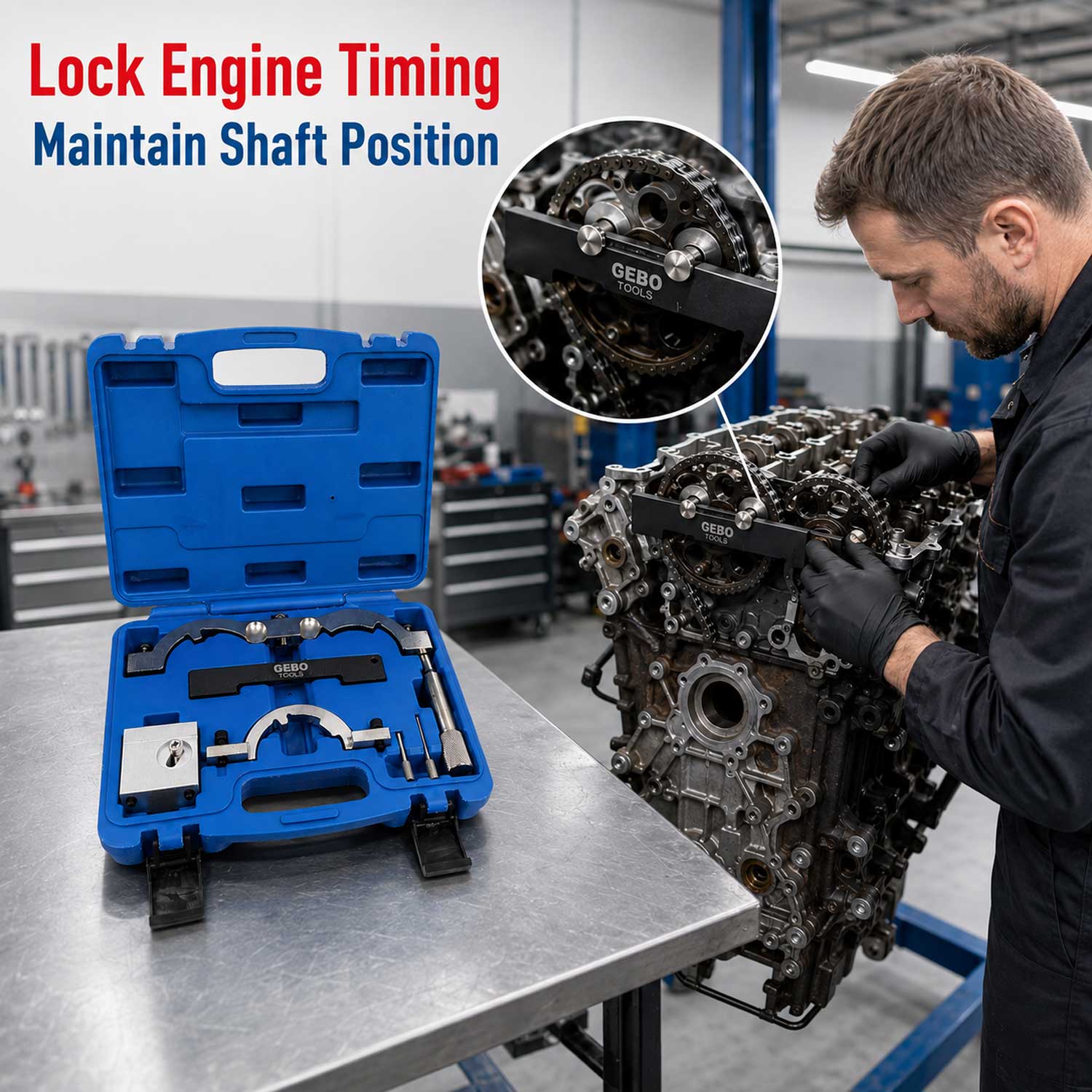 Trusa fixare distributie OPEL VAUXHALL 1.0 1.2 1.4 GEBO TOOLS