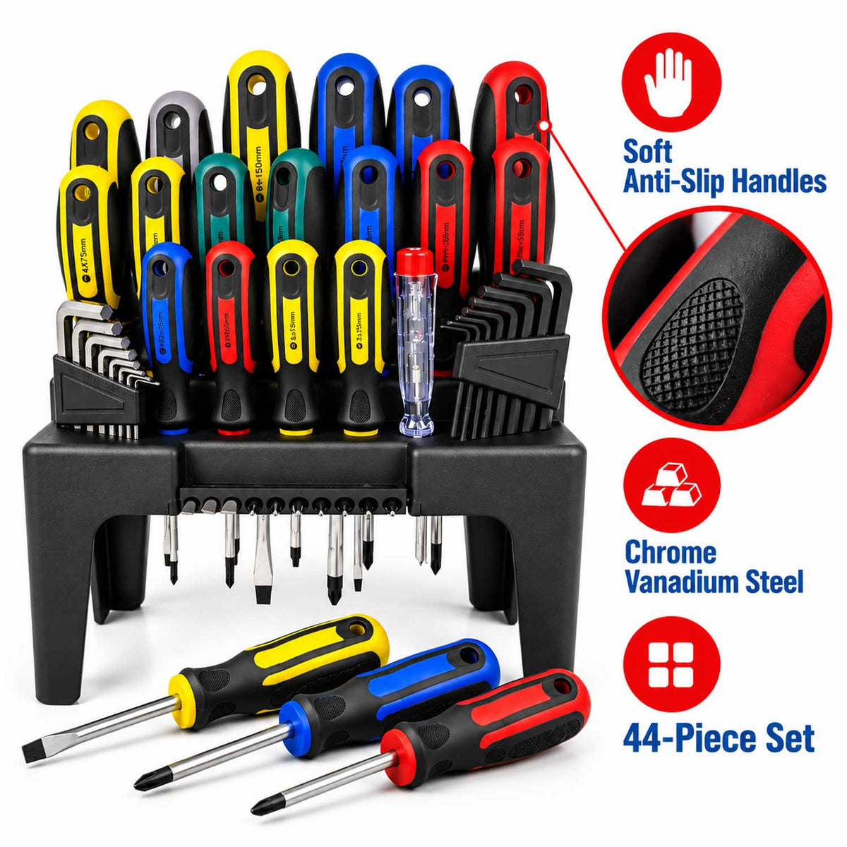 Set de 44 surubelnite TORX imbus stea lata GEBO TOOLS