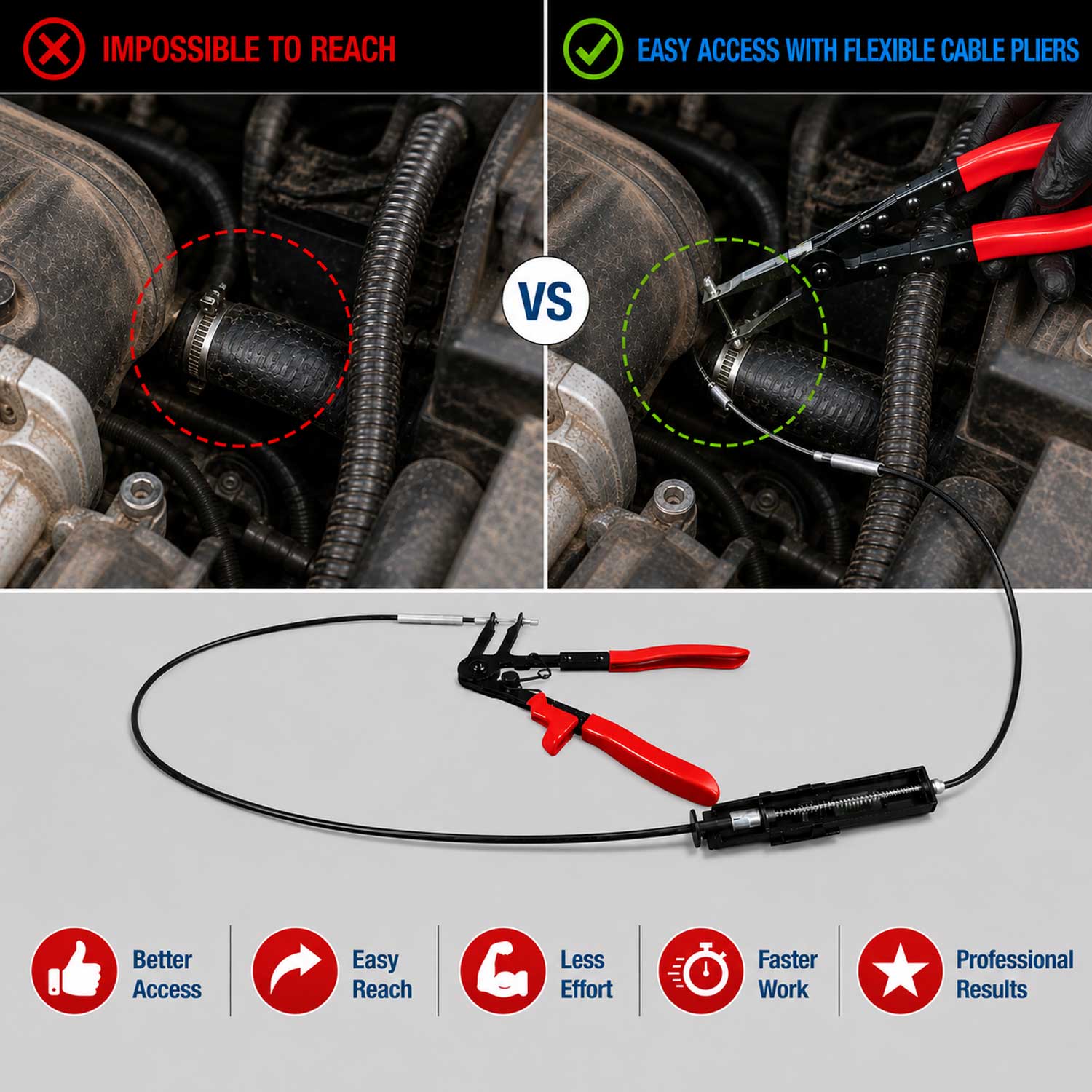 Cleste coliere cu cablu model 3 GEBO TOOLS