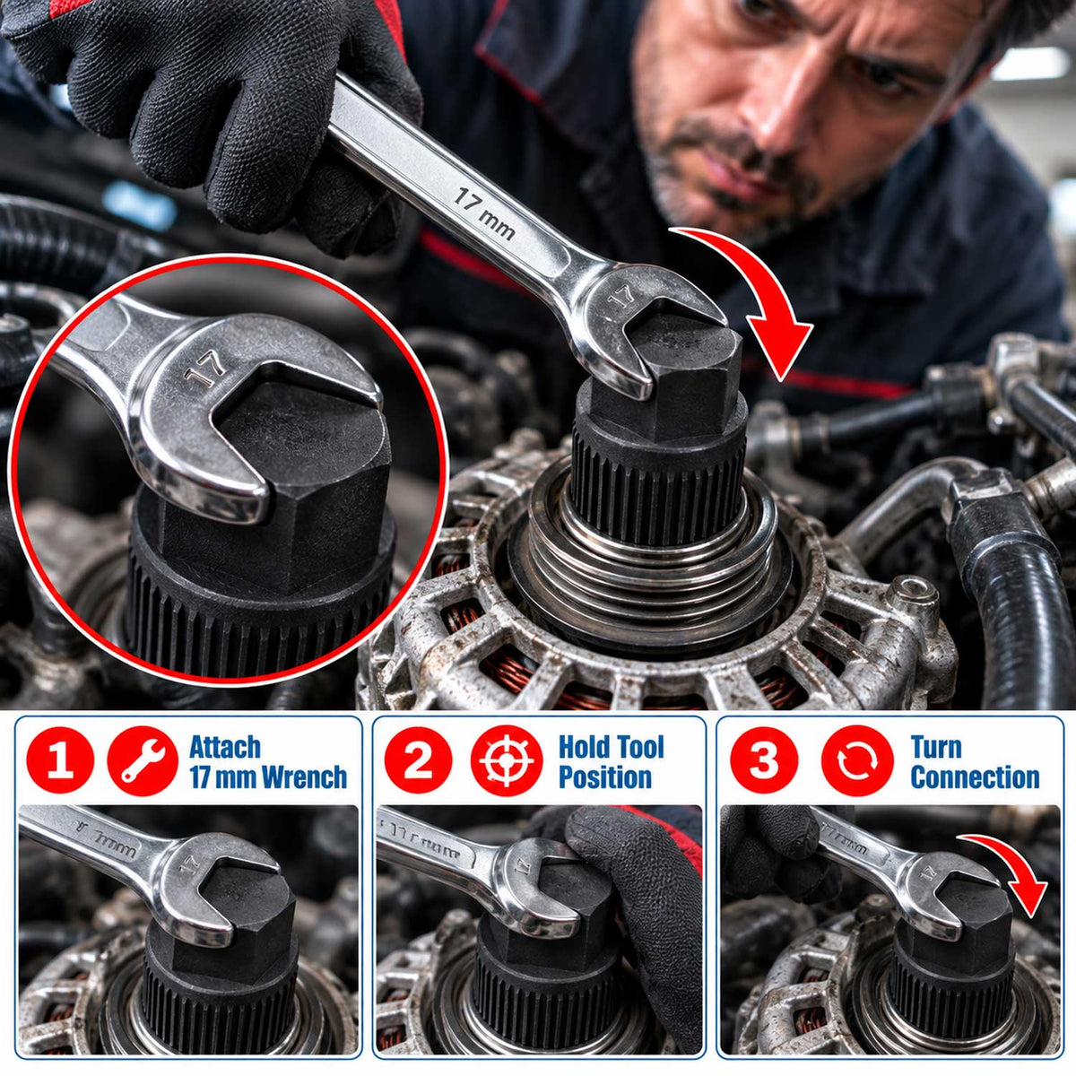 Cheie fulie alternator 33 dinti GEBO TOOLS