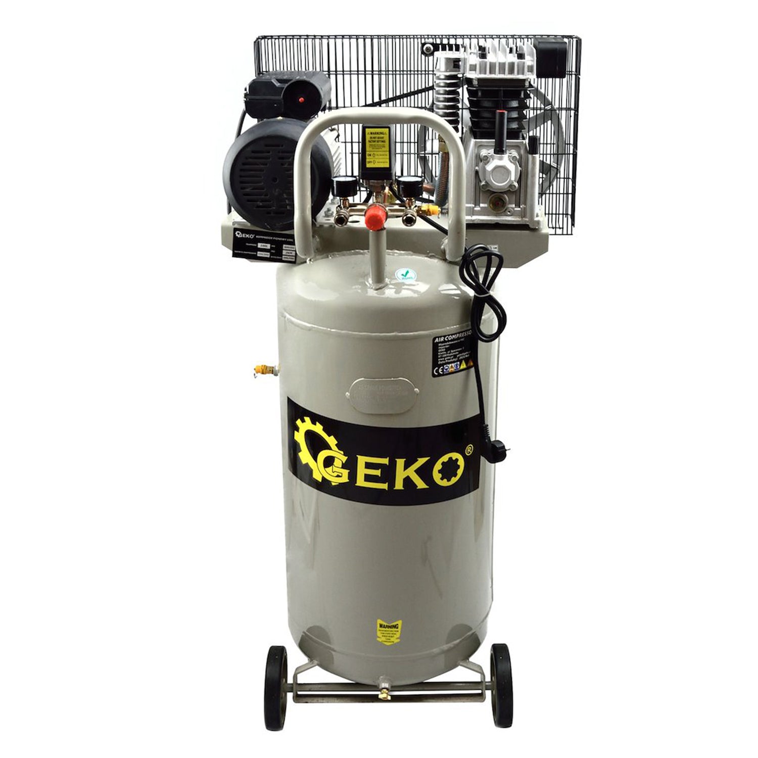 COMPRESOR AER VERTICAL 100L 390L/MIN 220V GEKO