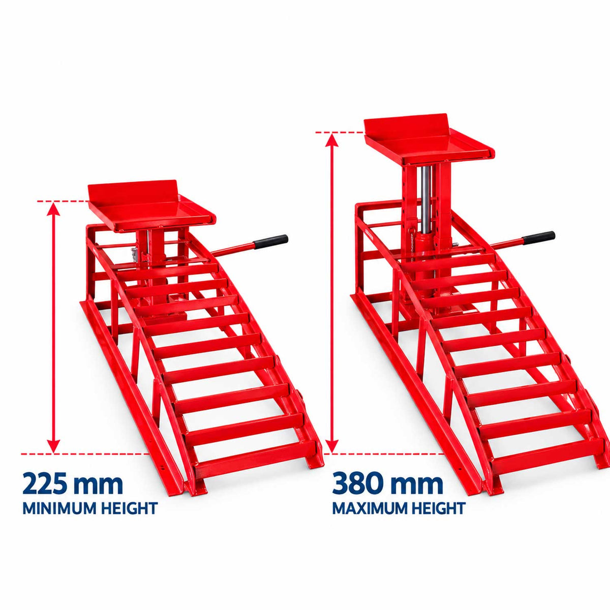Set rampa auto cu elevare hidraulica 2T GEBO TOOLS