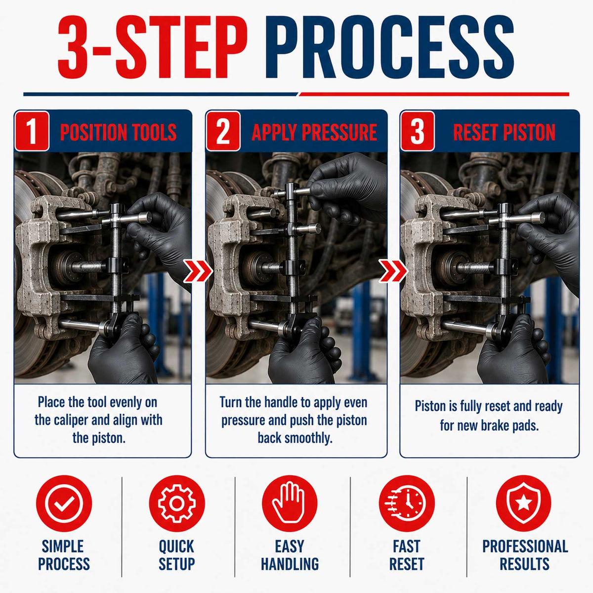 Presa universala pentru piston etriere frana auto GEBO TOOLS