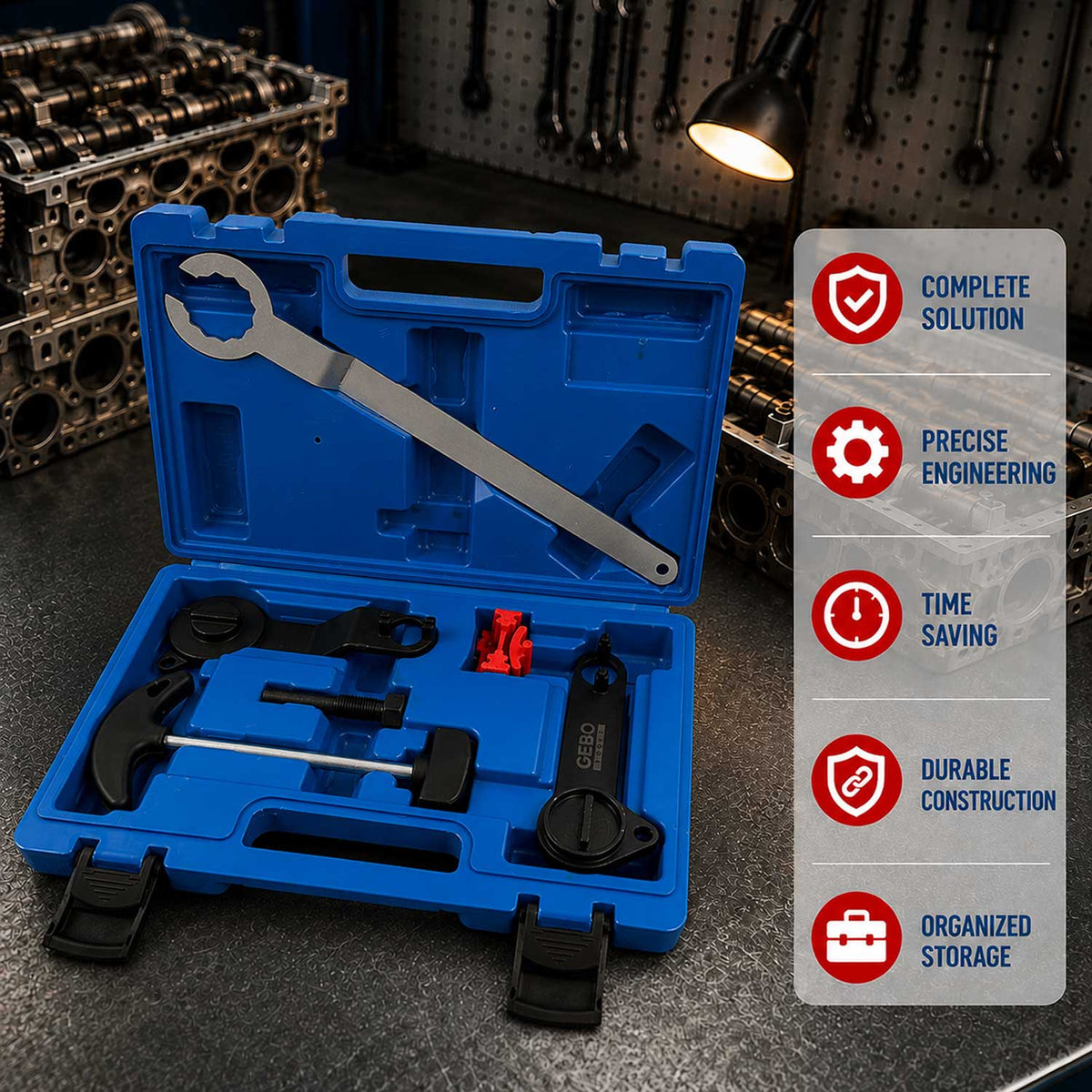 Trusa fixare distributie VAG 1.0 1.2 1.4 TSI tFSI tgi GEBO TOOLS