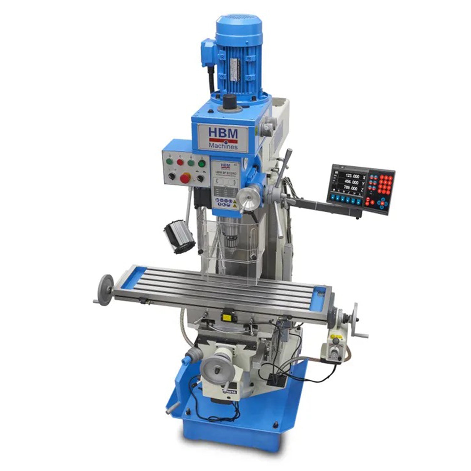 MASINA PROFESIONALA DE FREZAT SI GAURIT CU MASA MARE SI ECRAN DIGITAL BF 60 400V