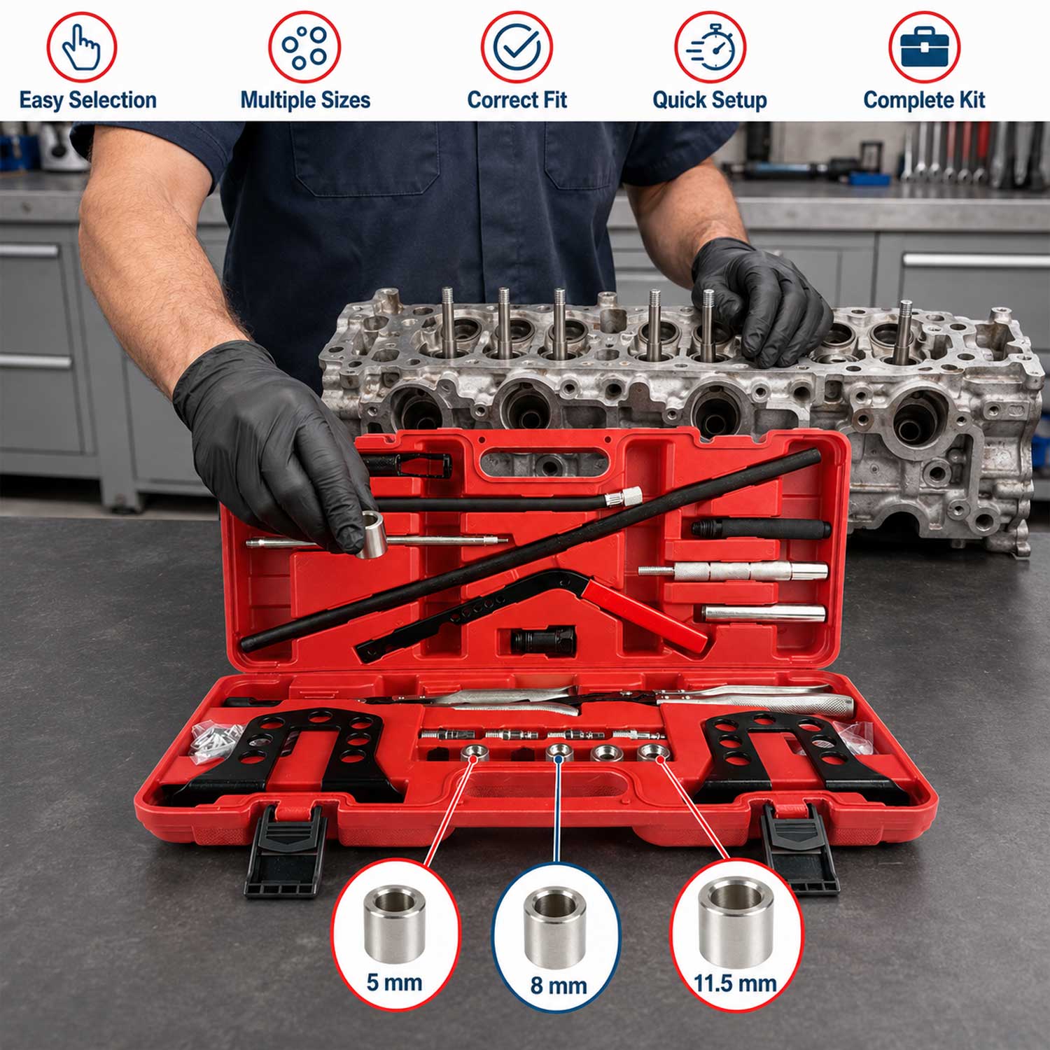 Trusa presa simering supapa GEBO TOOLS