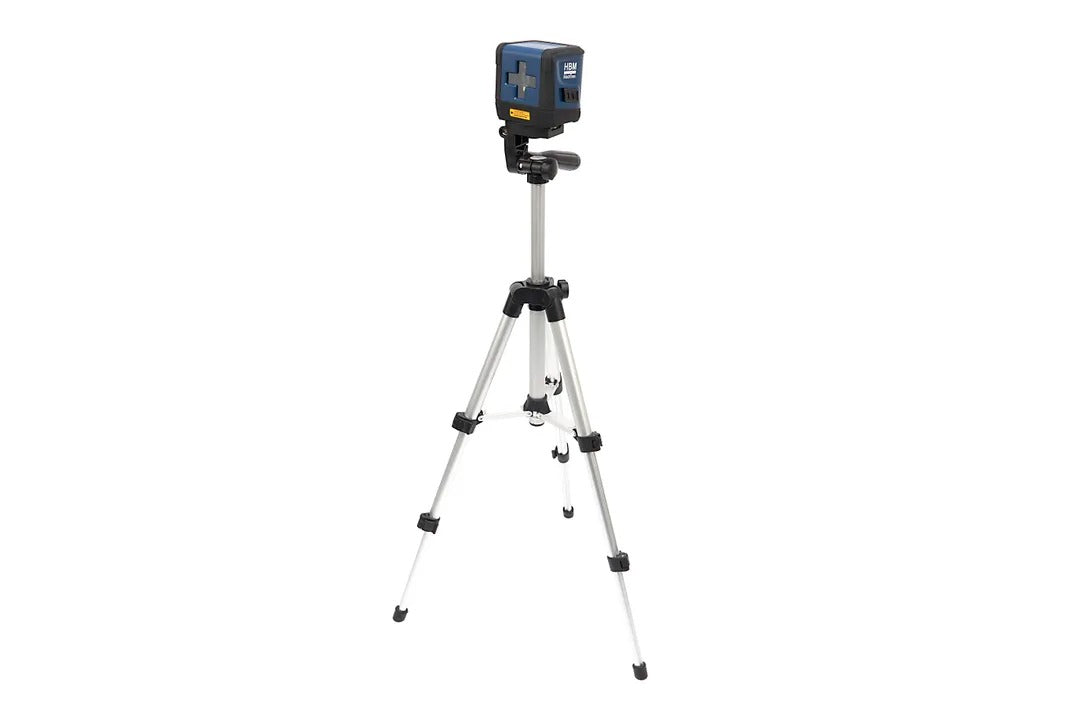NIVELA LASER CU LINII IN CRUCE SI TREPIED PRECIZIE ±3 MM/10 M, RAZA 30 M, IP54, IDEAL PENTRU ALINIERE EXACTA HBM