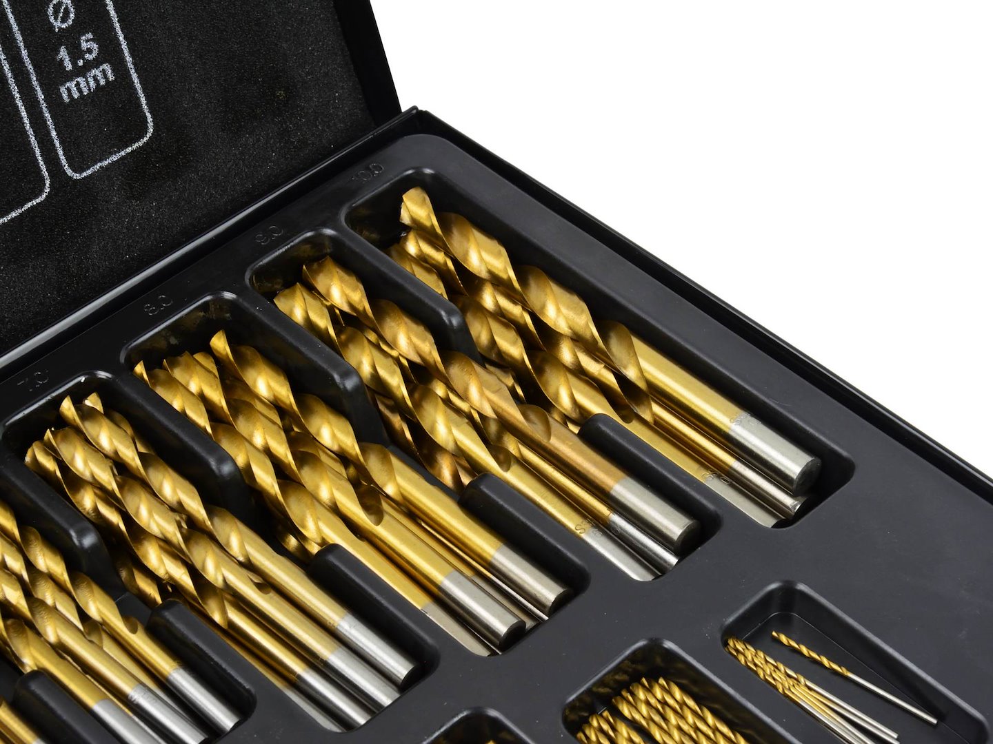 SET 170 DE BURGHIE HSS TITAN PENTRU METAL 1-10MM - GEKO