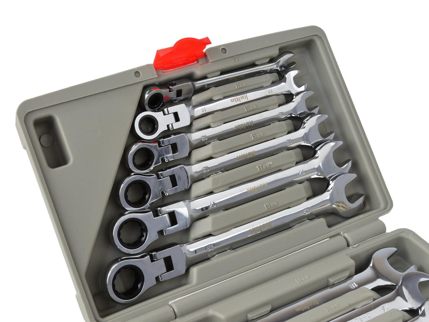 TRUSA CHEI COMBINATE CU CLICHET ARTICULATE 8-19MM 12PIESE KELTIN