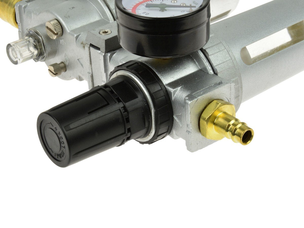 SEPARATOR APA SI LUBRIFIERE CU REGULATOR DE PRESIUNE 1/2" - GEKO