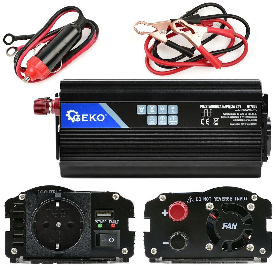 INVERTOR DE TENSIUNE 24-220V 500/1000W