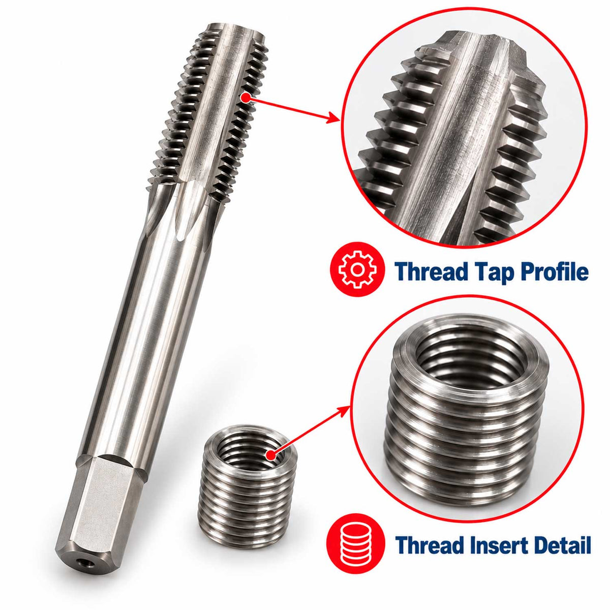 Trusa reparat filete m6 m8 m10 GEBO TOOLS