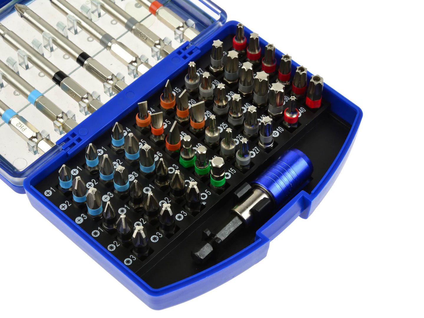 SET CAPETE SURUBELNITA CU BITI 56 PIESE GEKO