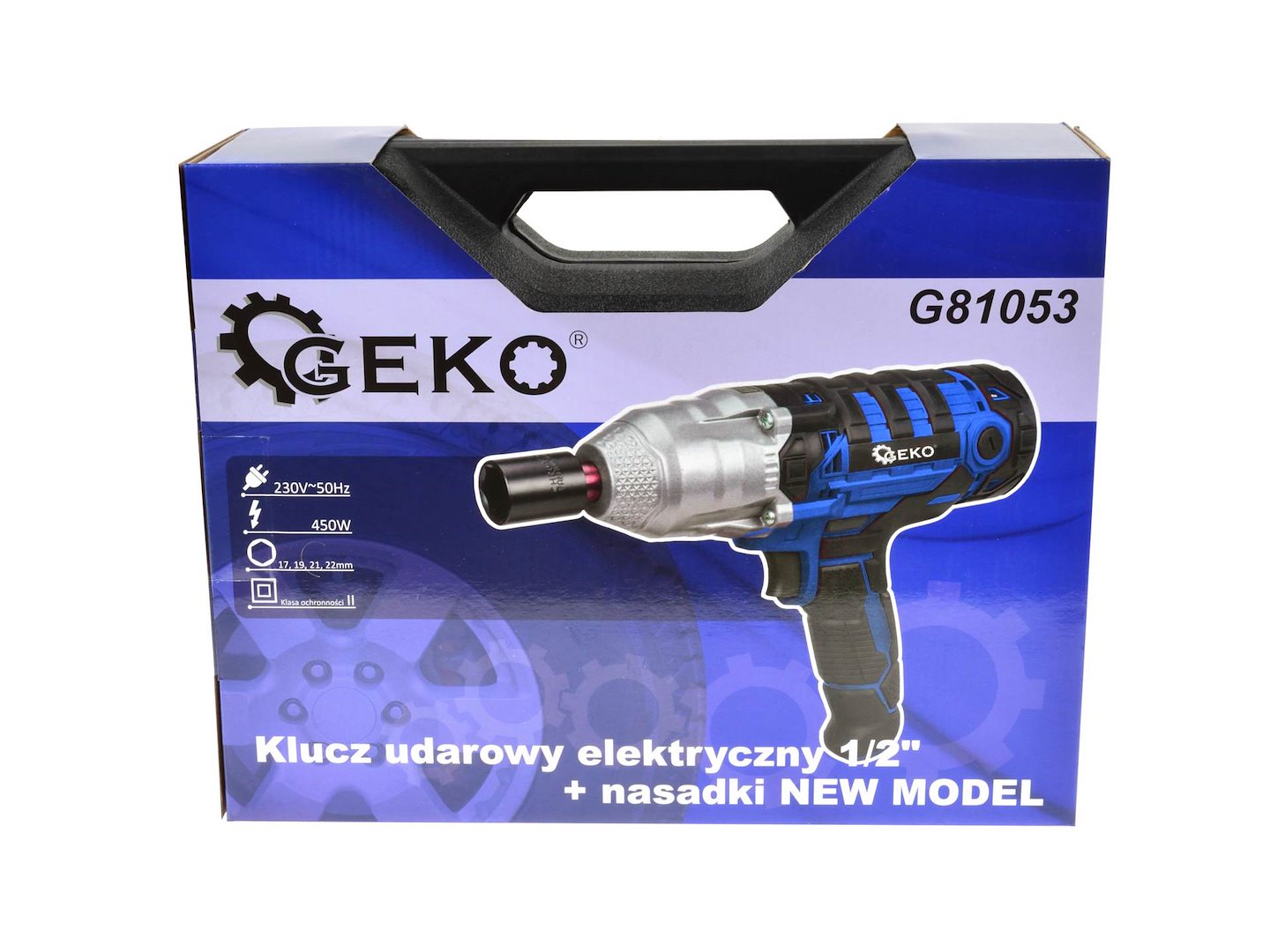 PISTOL ELECTRIC DE IMPACT 1/2'' CU TUBULARE 450NM 230V GEKO