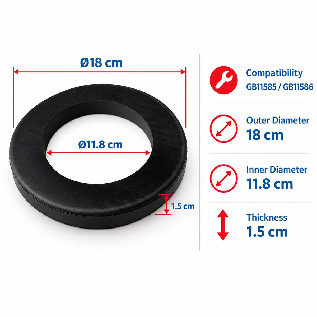 Inel adaptor tampon cauciuc pentru cric perna aer 3.5T GEBO TOOLS