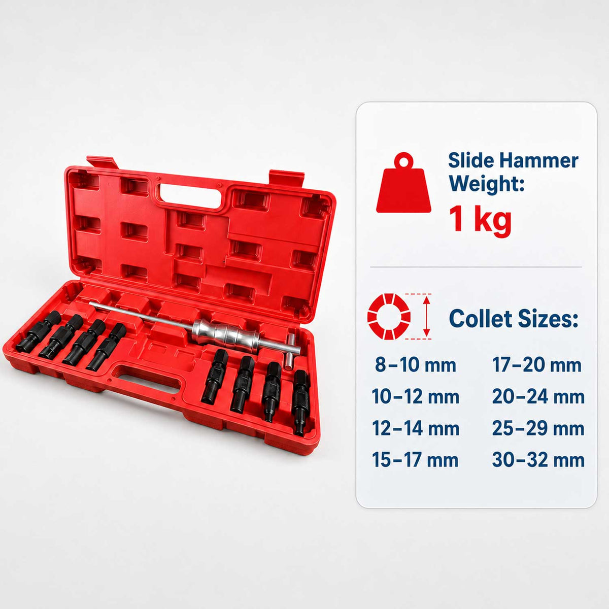 Trusa extractor rulment prindere interioara cu ciocan culisant GEBO TOOLS