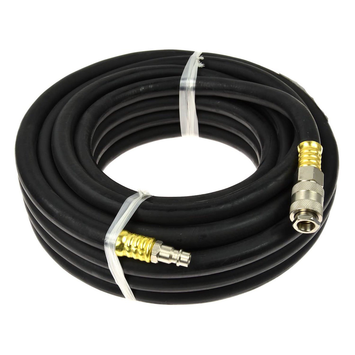 FURTUN PNEUMATIC PROFESIONAL DIN CAUCIUC 10M, 10 X 17 MM, CU CUPLE RAPIDE 1/4" - GEKO