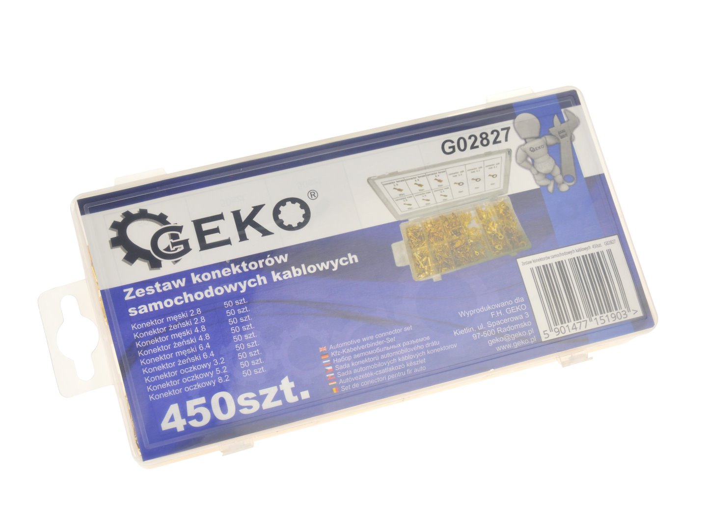SET CONECTORI AUTO 450 PIESE 2.8-8.2 MM GEKO