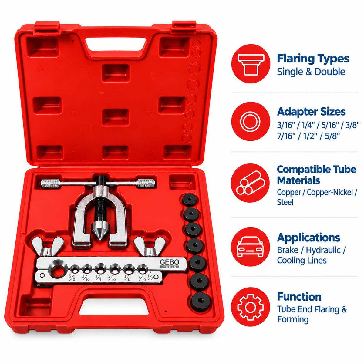 Trusa de bercuit conducte GEBO TOOLS