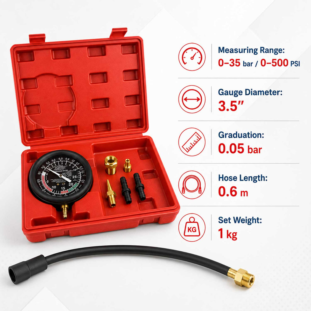 Manometru de presiune si vacuum GEBO TOOLS