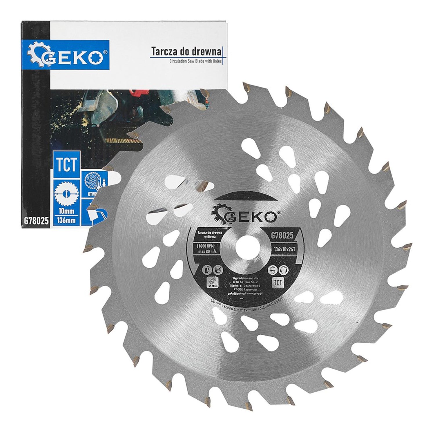 DISC CU VIDIA PENTRU FIERASTRAU CIRCULAR DEBITARE TAIERE LEMN 136MM X 10MM X 24T