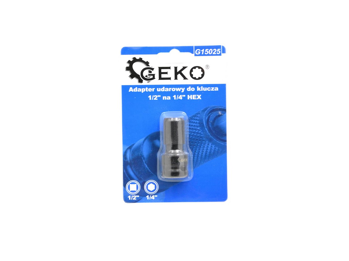 ADAPTOR DE IMPACT PENTRU BITI 1/2 - 1/4 HEX GEKO