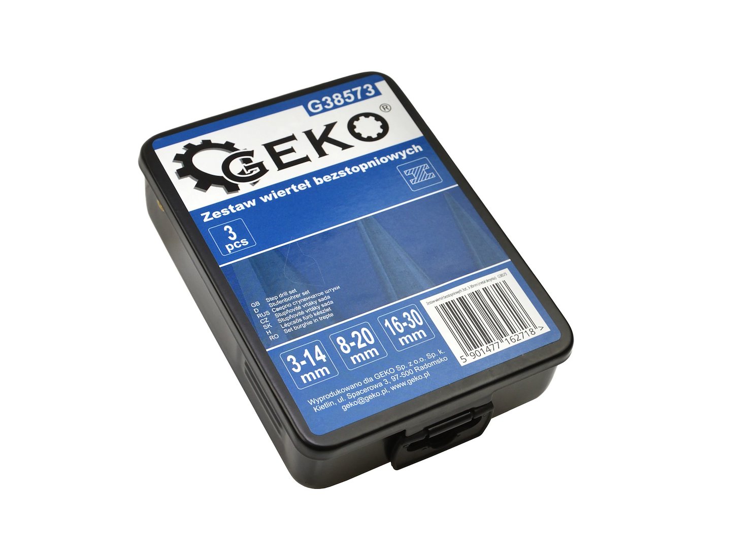 SET 3 BURGHIE IN TREPTE 3-30 MM GEKO