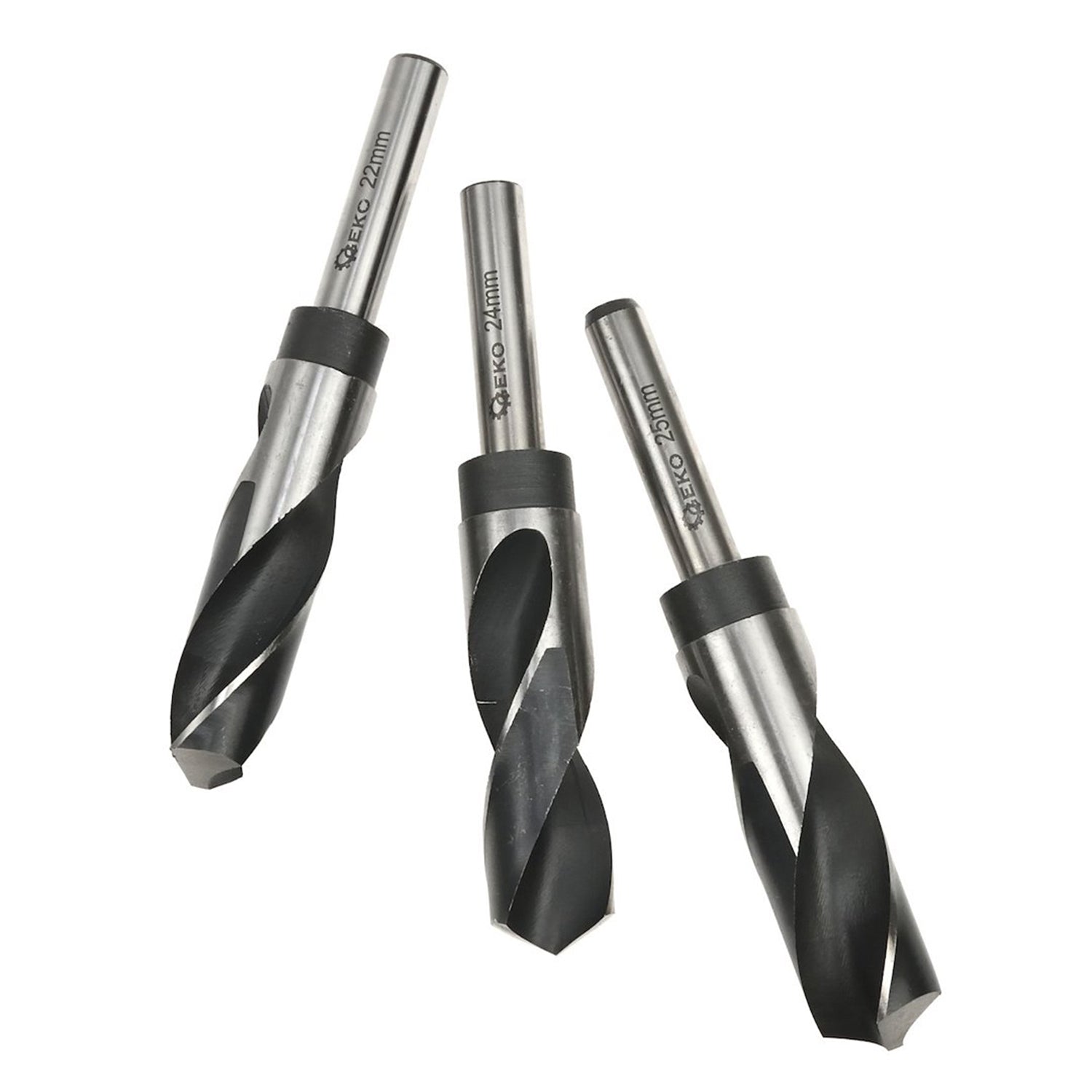 SET 3 BURGHIE HSS 4241 PENTRU METAL 22-25 MM - GEKO