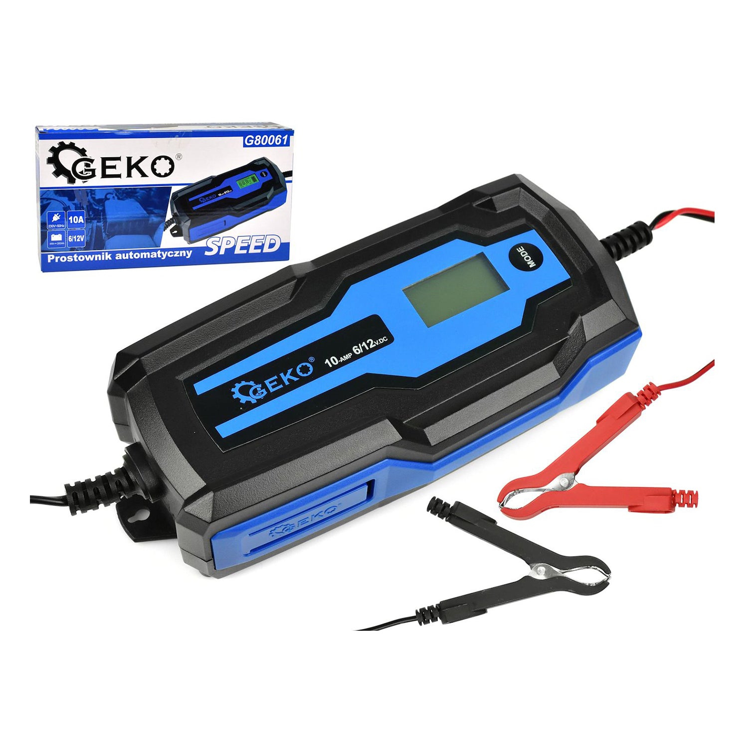 REDRESOR AUTO AUTOMAT 6/12V 10A LCD PENTRU BATERII ACUMULATOR AUTO 4-200AH