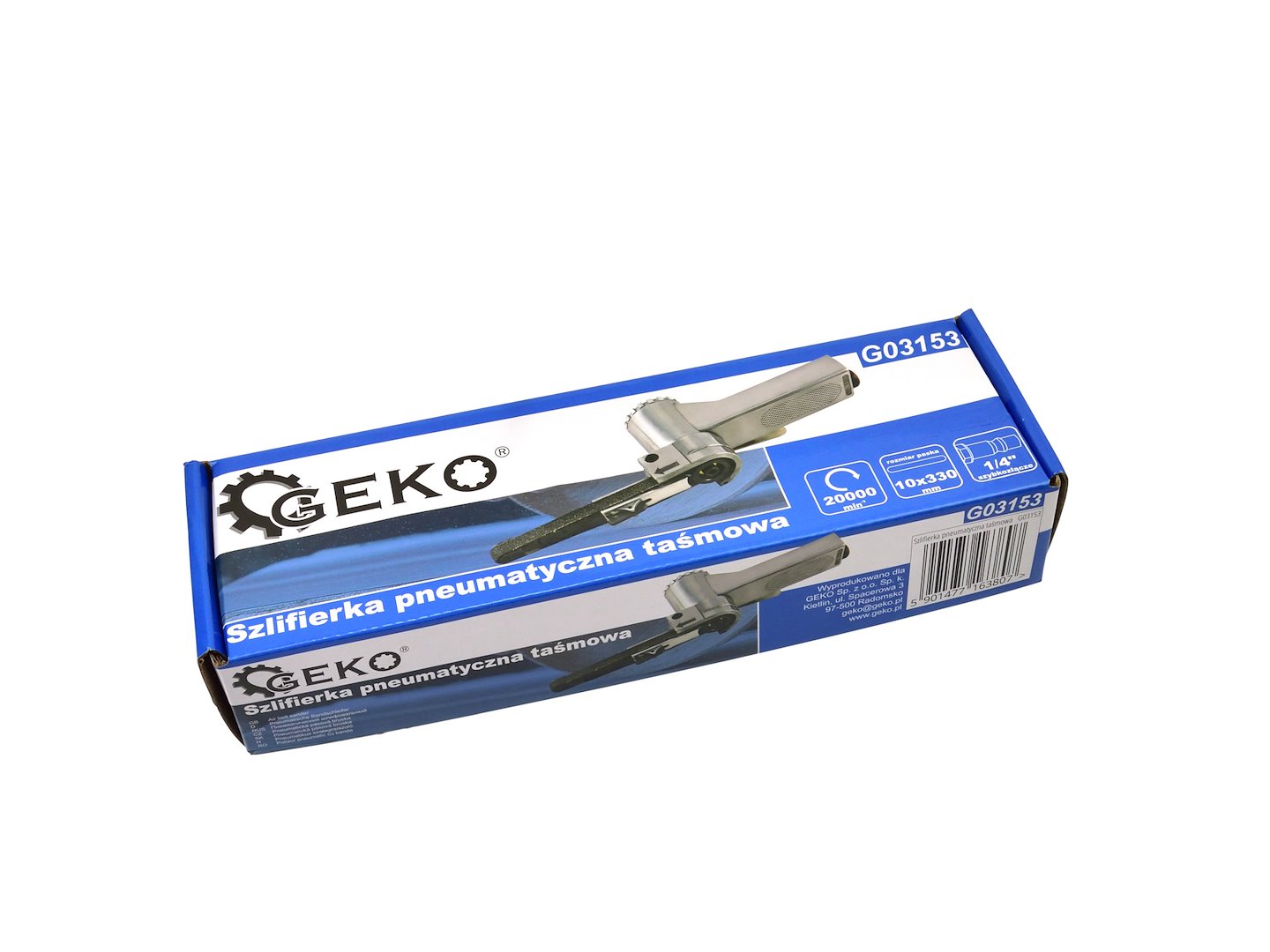 SLEFUITOR PNEUMATIC CU BANDA 10 X 330 MM, 20000 RPM - GEKO