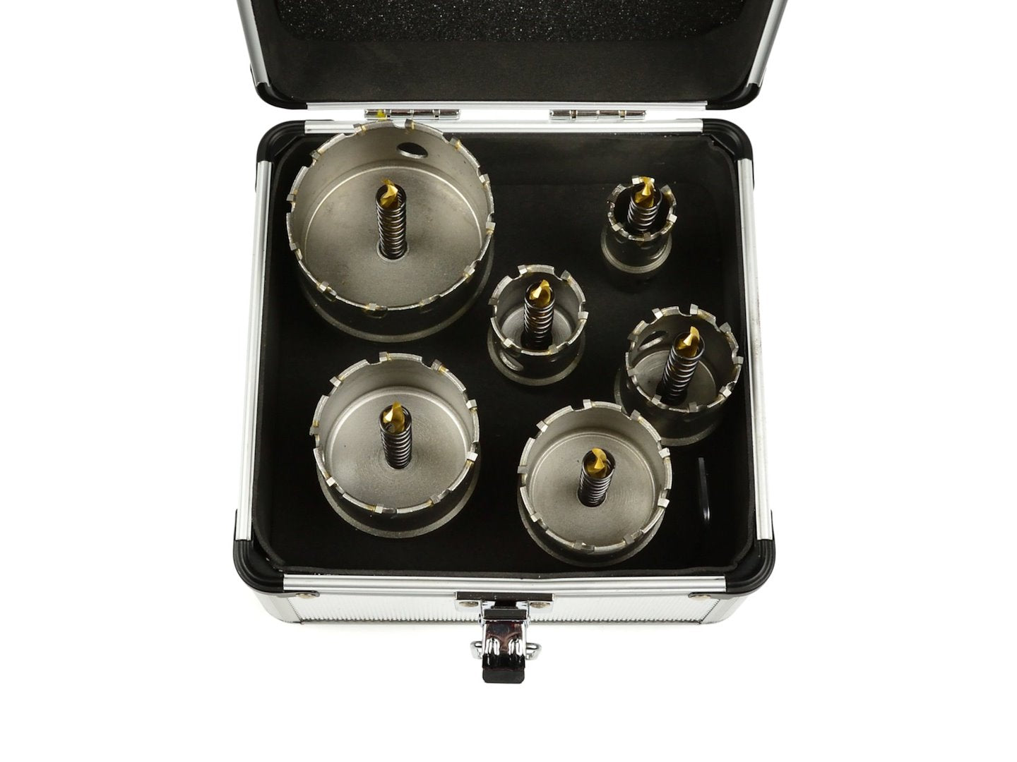 SET 6 CAROTE TCT PENTRU METAL 22 - 65MM CU BURGHIU PILOT TITAN - GEKO