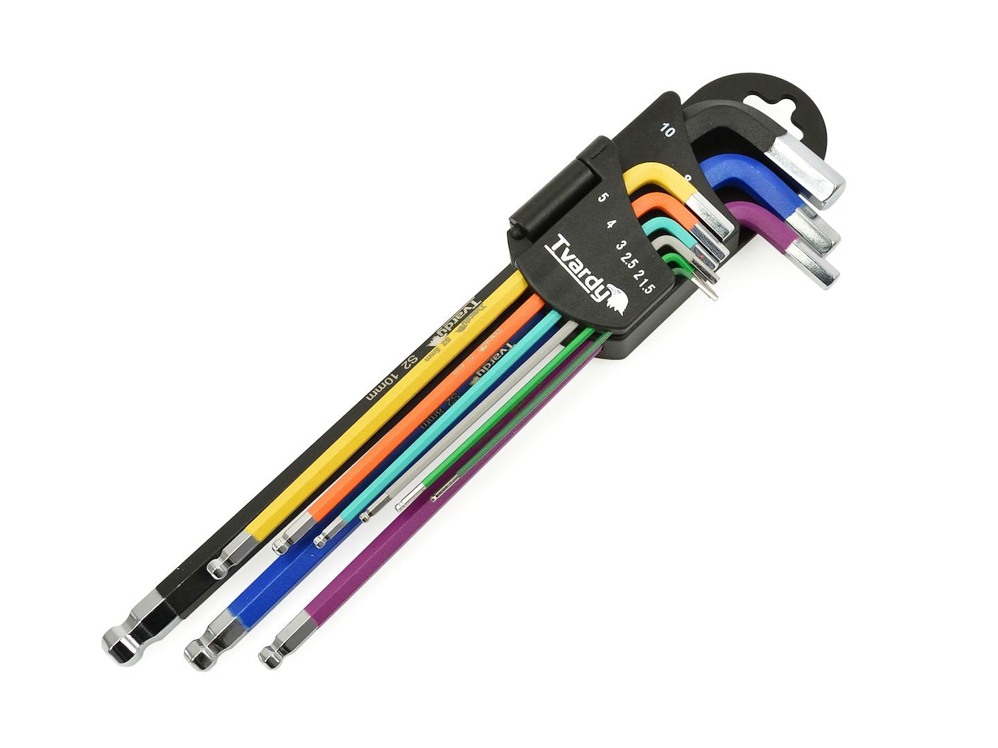SET 9 CHEI IMBUS COLORATE TIP L CU BILA 1.5-10MM