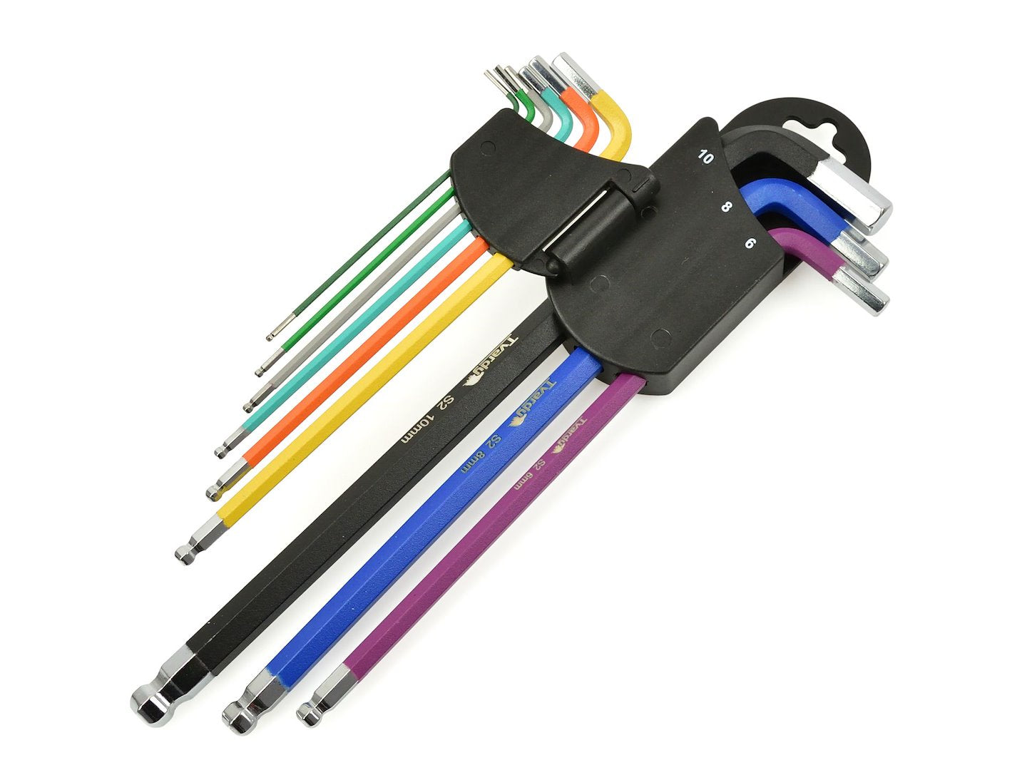 SET 9 CHEI IMBUS COLORATE TIP L CU BILA 1.5-10MM
