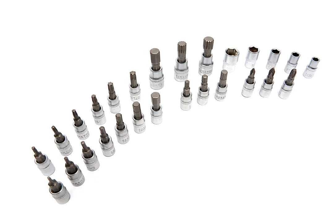 TRUSA CHEIE DINAMOMETRICA 1/4'' DE PRECIZIE 2-20NM 32 PIESE HBM